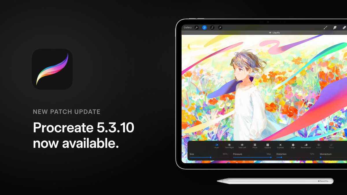 Procreate tweet media