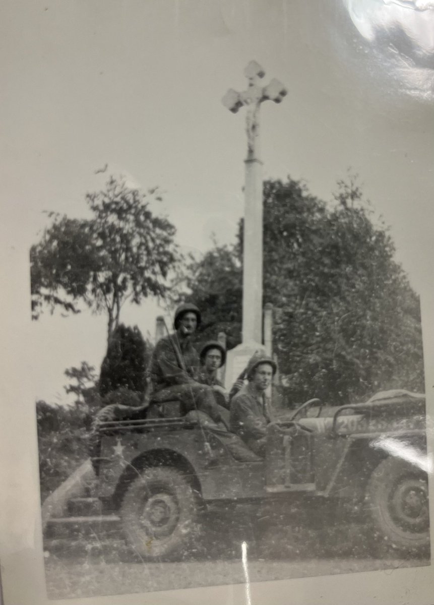 My grandpa and two of his guys. WWII. Heroes forever