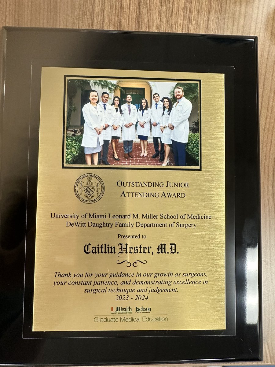 I cannot express how honored I am to have received Outstanding Junior Faculty award, voted on by this amazing chief class! 

I truly understand now what a privilege and joy it is to teach trainees and watch them grow, and I’m forever grateful for the ones who taught me. ❤️