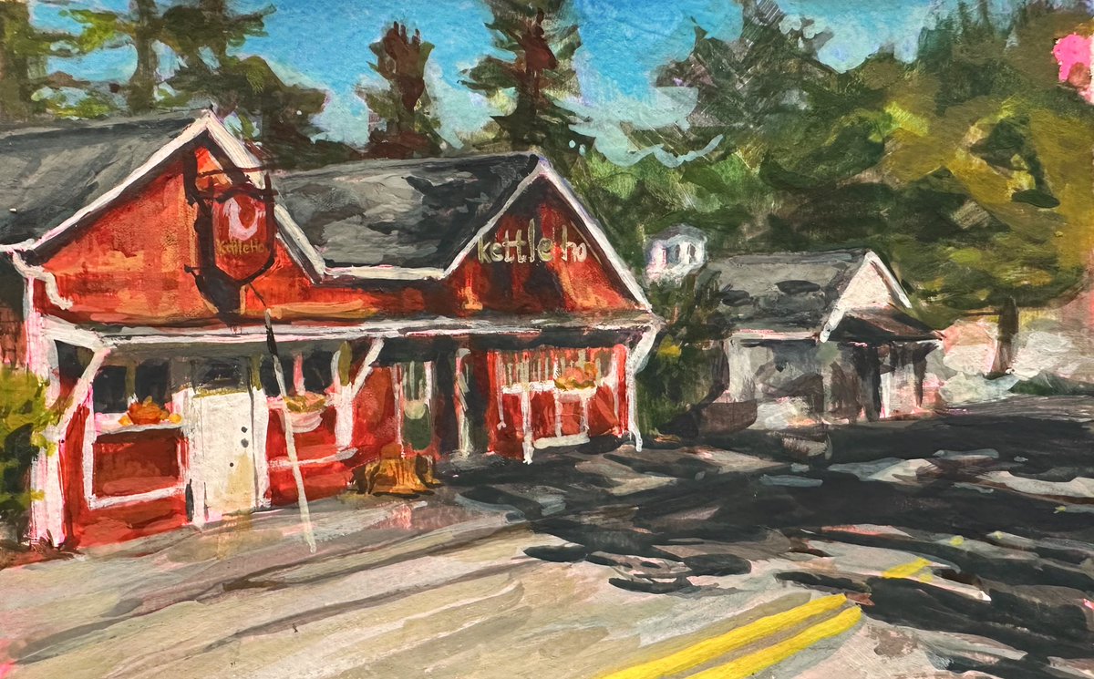 kaibeestudios's tweet photo. Kettle Ho, gouache in Moleskine sketchbook https://t.co/CiFkuMq1Gi