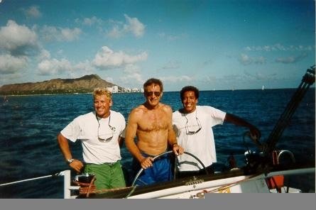 #HarrisonFord This was your 52nd birthday Harrison! Sailing him around Oahu after he just wrapped Six Days, Seven nights. Tipped us both $400 each, but beyond that a real pleasure to spend the afternoon with. Never brought up Star Wars once in 4 hours even though I was dying to