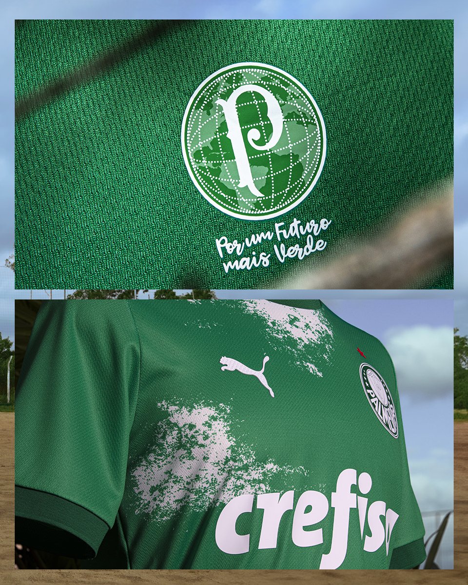 Palmeiras's tweet photo. Com cada detalhe pensado #PorUmFuturoMaisVerde, um manto especial para uma ação especial, que abraça o planeta e simboliza o apoio a uma causa urgente. Além de linda, nossa nova camisa com a @pumabrasil foi desenvolvida dentro dos princípios #ForeverBetter! 💚
🐷🤝😼
#AvantiPalestra