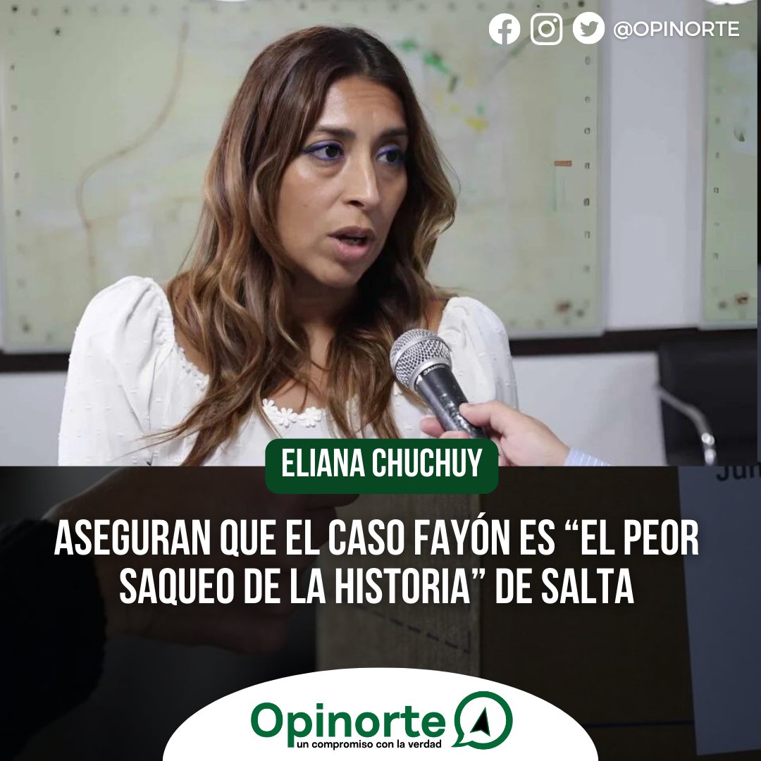 SaltaOpinorte's tweet photo. #Salta | Así lo aseguró la concejal ultra oficialista, Eliana Chuchuy, en relación al escándalo que se generó, tras el allanamiento a un exfuncionario de Bettina Romero.  
→ https://t.co/ti9u54qW7y
#opinorte #chuchuy #fayon https://t.co/CRovpzs2MP
