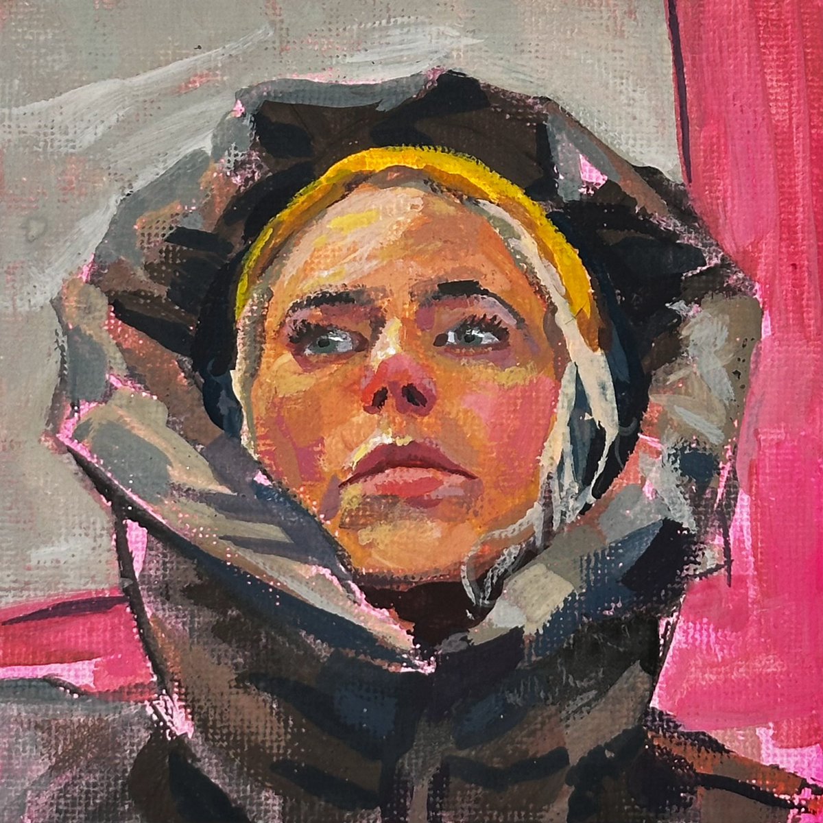kaibeestudios's tweet photo. Gouache portraits (tiny) https://t.co/9ggO3RDXBU
