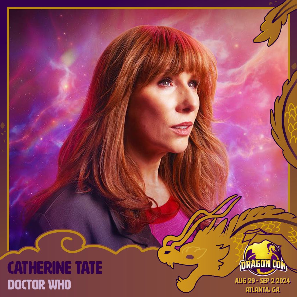 The Meep might fool us, but with Cathrine Tate coming to #DragonCon2024 we know Atlanta will be safe.