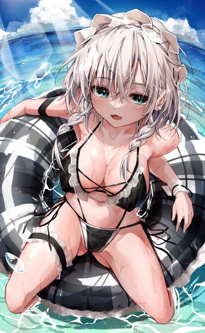 暑いね!!今年の夏は海に行こうよ!!!※霧の湖です#十六夜咲夜 