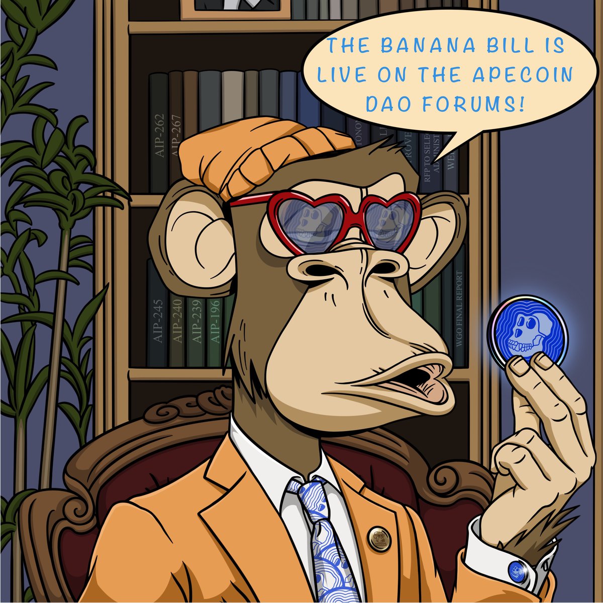 The Banana Bill is a 100M $APE proposal with 2 initiatives:

(1) A Commercial Agreements Initiative, to negotiate commercial agreements with projects, companies &amp; protocols committed to building on ApeChain

(2) A User Incentives Initiative, to provide rewards for ApeChain users