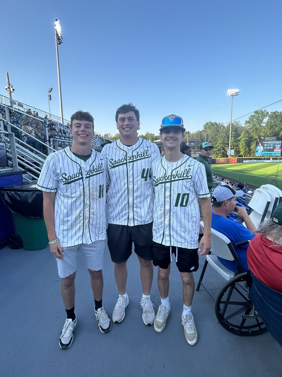 SpackSports's tweet image. Thank you @HVRenegades for recognizing the @SpackBaseball team at tonight’s game!