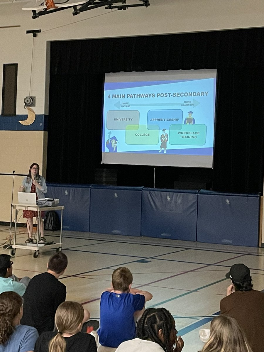 KlimkowskiMrs's tweet photo. Thank you @skillsontario for your very informative and important information about the trades @belleriverbucs to our grade 7 and 8 Ss. Looking forward to what their future brings 💫🌟@MmeHarrison1 @mrs_meloche @dales_mr @ManthaRise https://t.co/bC0A3mFy0U