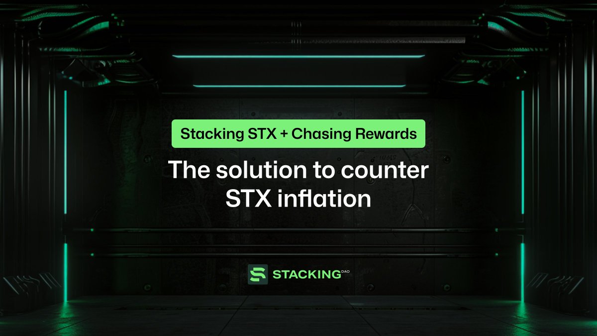 StackingDao's tweet photo. If you are not using Stacking DAO, you are losing the battle against STX inflation.

How can users avoid it?

By earning yield on STX and chasing potential Stacks airdrops / rewards.

Discover how to counter inflation and maximize your returns within the ecosystem. 🧵 ⬇️ https://t.co/3lBFQ5d1hY