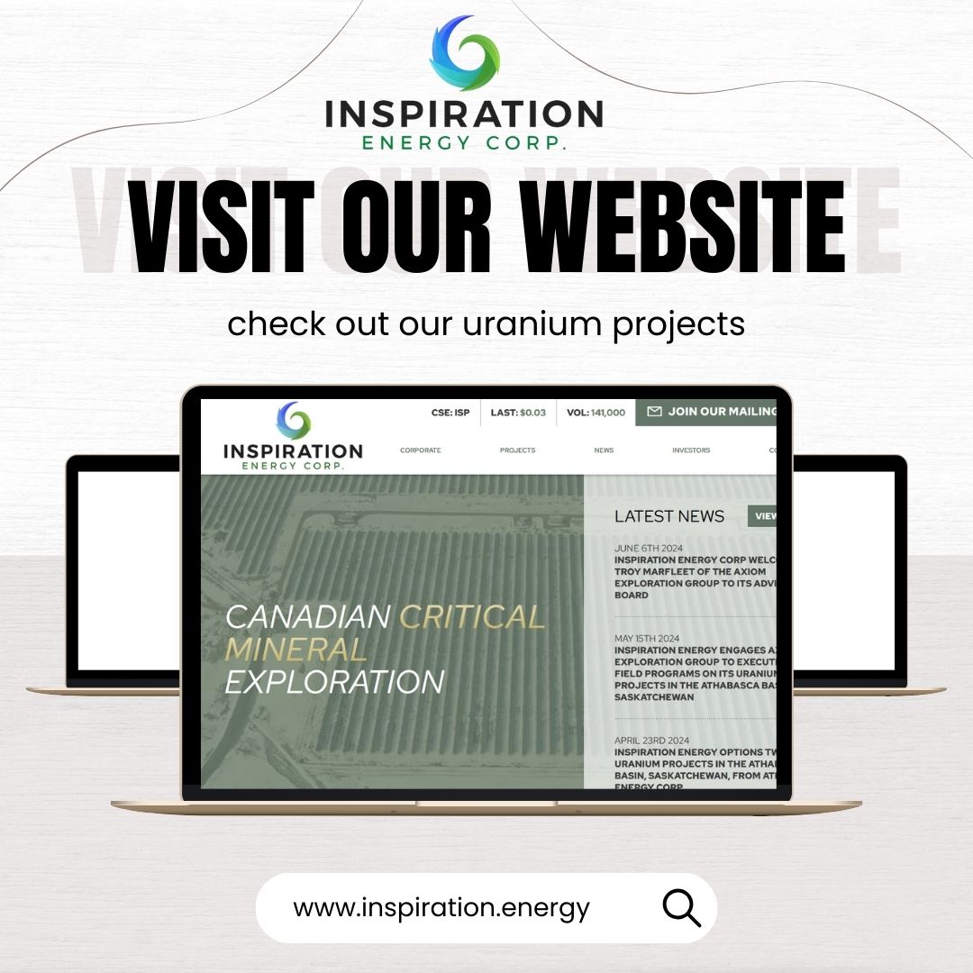 Visit inspiration.energy for our updated portfolio project list! <a href="/capitaljemini/">JeminiCapital</a> <a href="/mining/">MINING.COM</a> <a href="/kitco/">Kit</a>
#uranium #canada #investor #mining #minerals #smallcap #equities $ISP.C $ISP #uraniuminvestors #uraniumsqueeze #commodities #traders