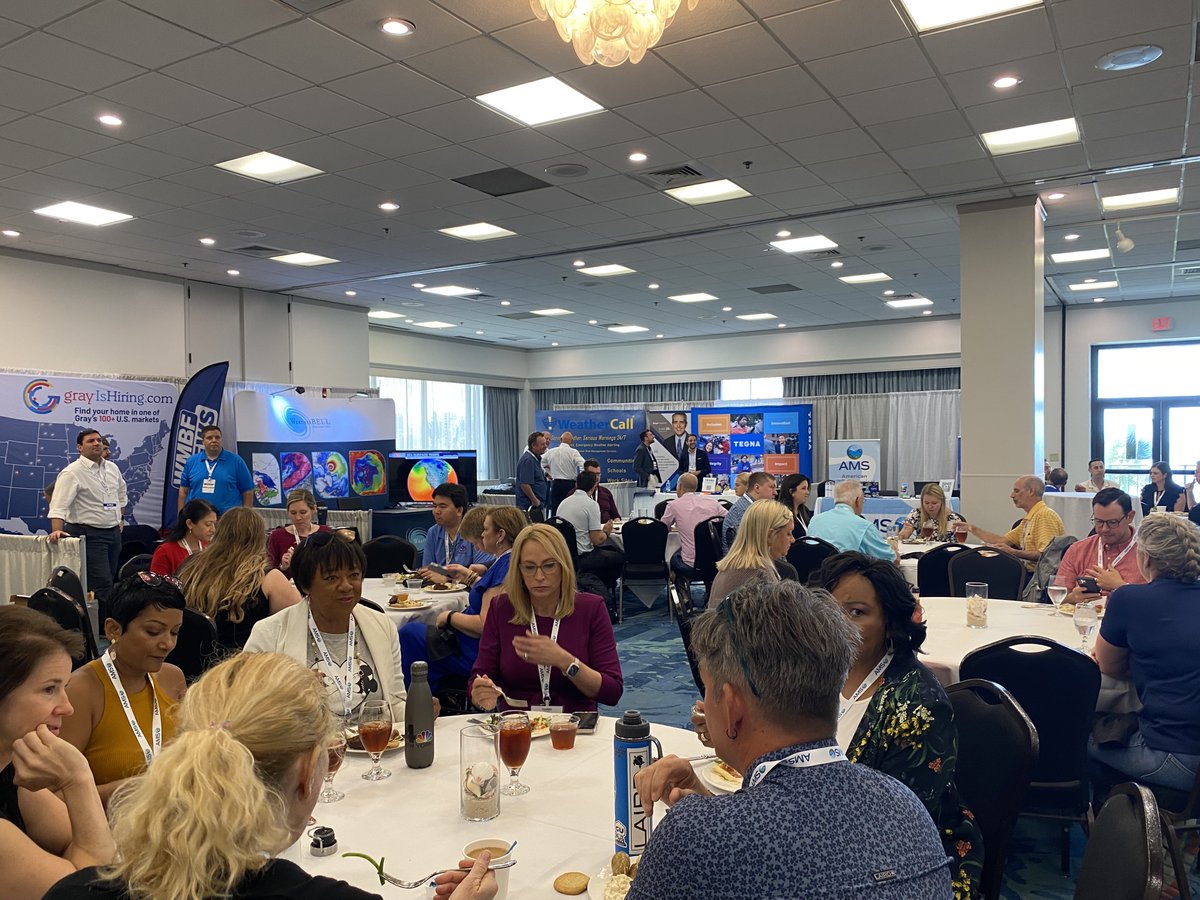 ametsoc's tweet photo. Day 2 of the #AMS51BC and #AMS7WxComm! What a fulfilling day of sessions with a range of topics from Equity in Warning & Communication, Station Scientist Symposium to NWS panel discussion. https://t.co/ss79CUT4NG
