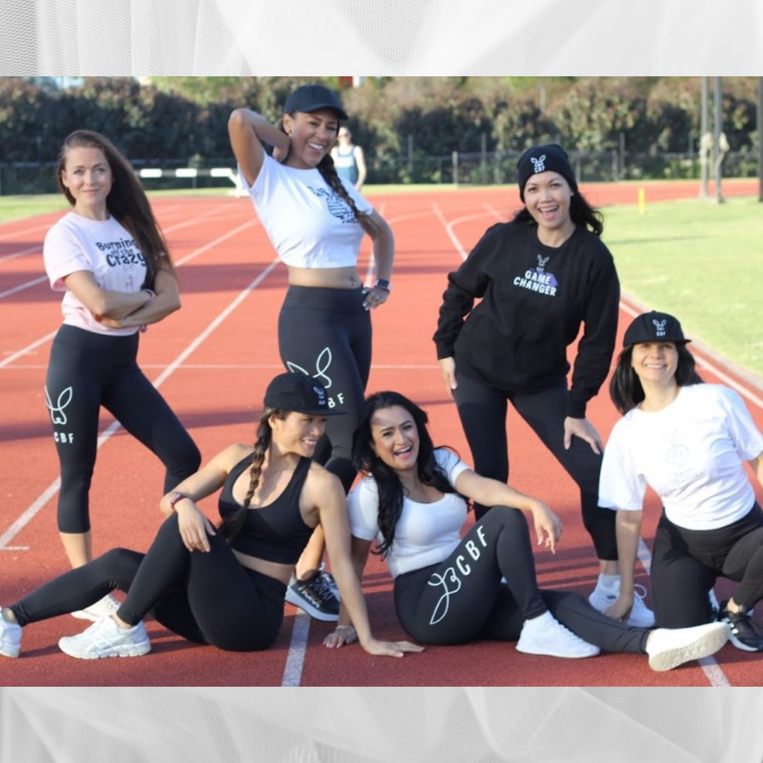 CBFClothing's tweet photo. Teamwork makes the dream work! 💪 Fun times with the squad at the track. Thanks to these amazing women for all their support over the journey #SquadGoals #FitnessFun #TrackLife 🏃‍♀️🌞 https://t.co/ixowzQej6G