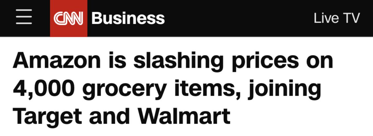 Amazon's profit in Q1 2024 more than tripled to $10.4 billion. 

I don't want to hear about corporations suddenly lowering prices without also hearing about how their profits have been skyrocketing.

They could have kept prices lower all along. They chose not to.