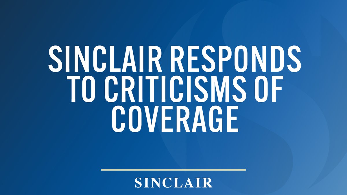 Sinclair is committed to providing balanced and comprehensive coverage of news that is relevant to our audience. FULL STORY: bit.ly/3KLiGjX