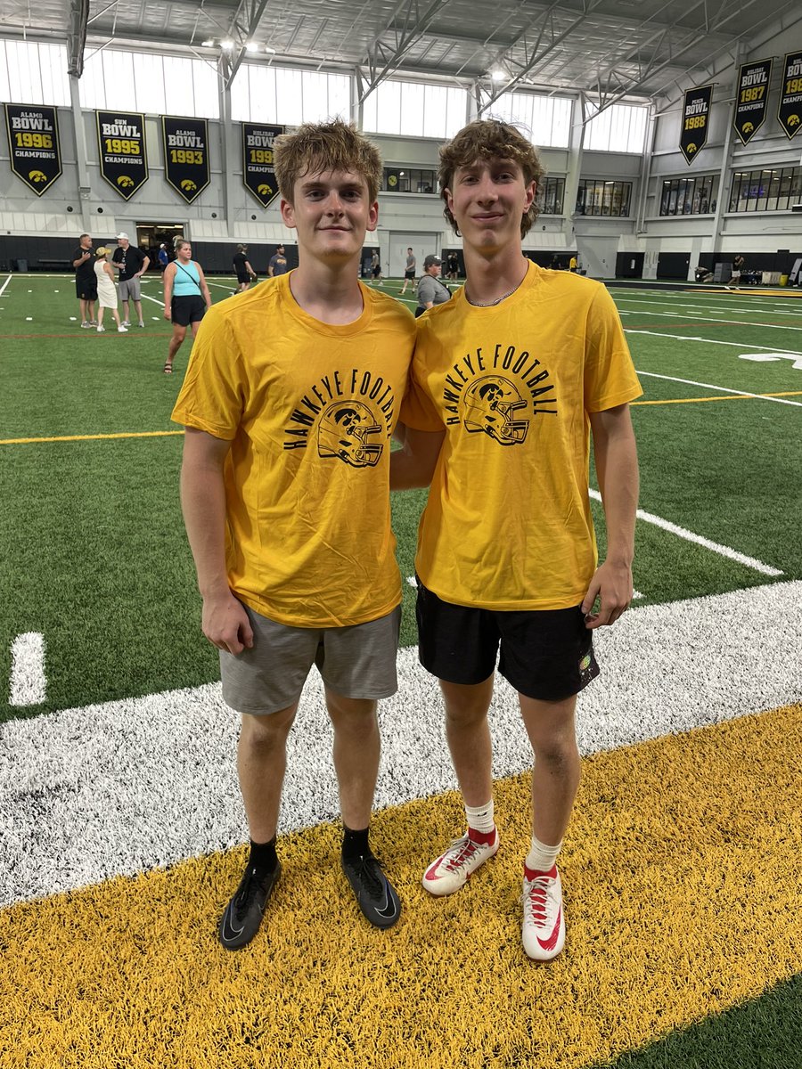 Thank you <a href="/CoachSWallace/">Seth Wallace</a> for the invite to Iowa today. I charted 5/6 and had some solid kick offs. Thank you to <a href="/LeVarWoods/">LeVar Woods</a> for running a great camp. <a href="/CGTrojanFB/">Trojan Football</a> <a href="/HawkeyeFootball/">Hawkeye Football</a> <a href="/DeepDishFB/">DEEP DISH FOOTBALL</a> <a href="/Alekhuyser15/">Aleksander Huyser</a> <a href="/Specialists247/">The Specialist’s</a> <a href="/blackfor3/">Michael Black</a>
