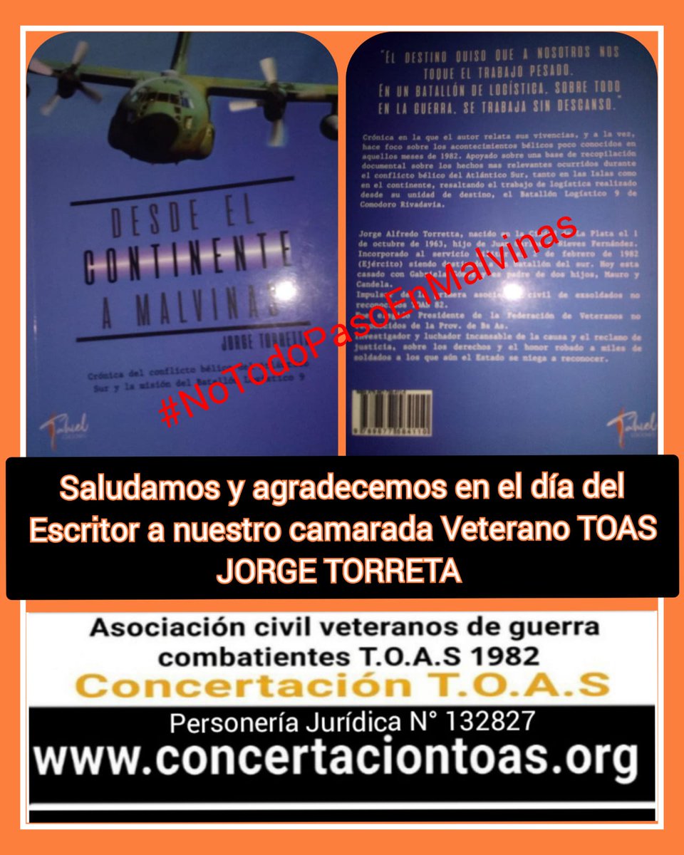 #DiaDelEscritor , gracias a todos los escritores que escriben sobre 
#NoTodoPasoEnMalvimas <a href="/DiputadosAR/">Diputados Argentina</a> <a href="/SenadoArgentina/">Senado Argentina</a> 
<a href="/JMilei/">Javier Milei</a> <a href="/VickyVillarruel/">Victoria Villarruel</a> <a href="/luispetri/">Luis Petri</a>