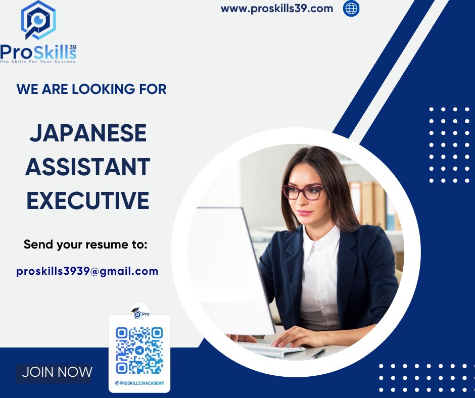 😍[District 2 HCM] Japanese Assistant Executive N2 ~ 1500$ gross
👉Click here for more details: proskills39academy.com/2024/06/14/qua…