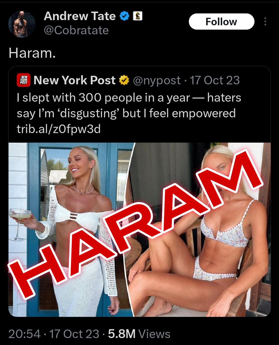 HARAM! HARAM! HARAM! tweet media