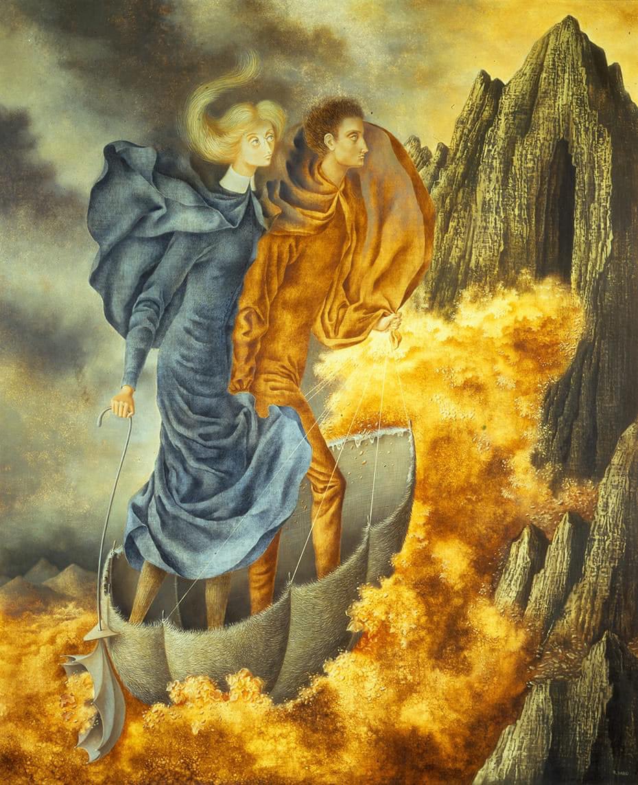 Arteymas_'s tweet photo. Remedios Varo fue una pintora surrealista nacida en España en 1908 y fallecida en México en 1963. Formada en la Real Academia de Bellas Artes de San Fernando en Madrid, Varo se trasladó a París, donde se unió al movimiento surrealista. Tras el estallido de la Segunda Guerra Mundial, se exilió en México, donde desarrolló la mayor parte de su obra.

Su arte se caracteriza por una fusión de elementos místicos, científicos y esotéricos, creando mundos oníricos y fantásticos. Las obras de Varo a menudo exploran temas de transformación, alquimia y el subconsciente, con una técnica meticulosa y un estilo muy personal que la ha consolidado como una figura clave del surrealismo.