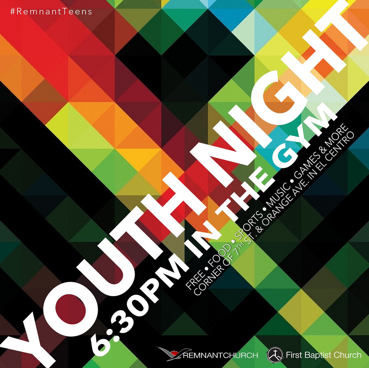 RemnantChurch's tweet photo. Hey teens! It's happening TONIGHT! Join us in the gym tonight for Youth Night!
Starting at 6:30pm, we've got #pizza #sports #music #games and more!
#RemnantTeens
#remnantchurchiv
#fbcelcentro https://t.co/HopFZ0t24P