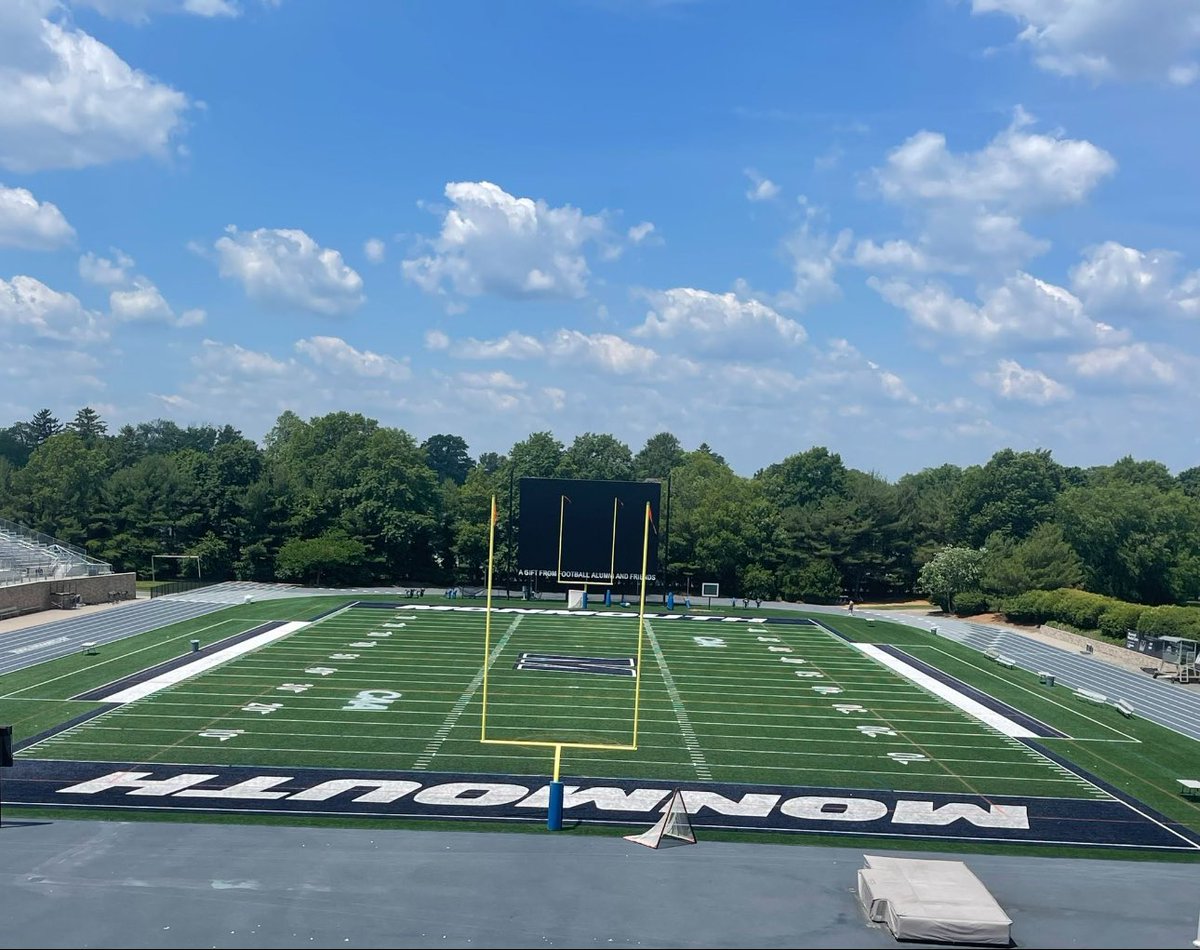Had a great time at the Monmouth camp today <a href="/cedar_football/">Cedar Creek Football</a>  <a href="/lew_walk7/">Lewis Walker</a> <a href="/CoachAlstonk/">Coach Alston</a>