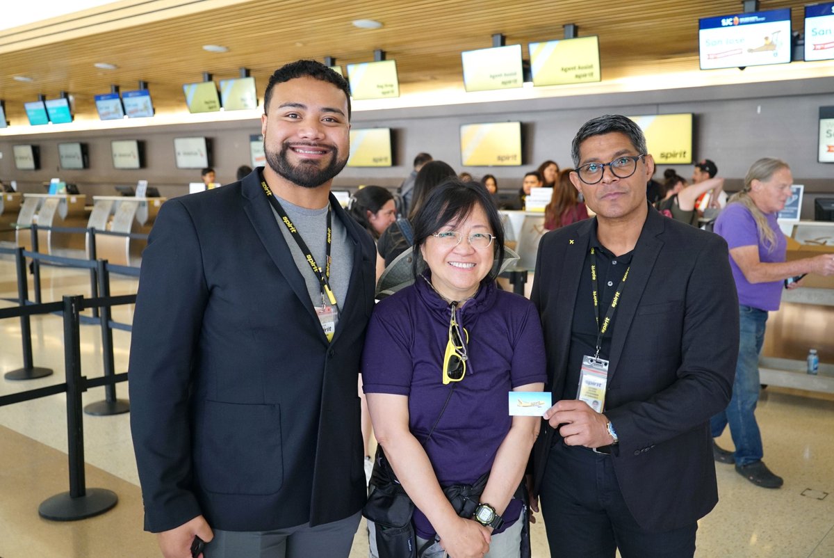 FlySJC's tweet image. CONGRATS to Jill for winning the #Spiritaneous Sweepstakes! She entered to win at 1:30, had her name pulled at 2 and will be landed in LA by the time you're reading this ✈️

Thank you to everyone who participated! Stay tuned for more fun at SJC ❤️

@spiritairlines #flysanjose
