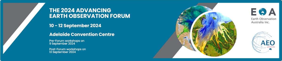 EarthObsAu's tweet photo. We’re excited to announce our confirmed invited speakers at AEO24:
· Alison Rose
· Sarah Cannard
· Aravind Ravichandran
· Samantha Burgess
So don't forget to register as soon as you can👉 https://t.co/TkOIcfJTHk
#eo #earthobs #earthobsforum #aeo24 #remotesensing #earthobservation https://t.co/WVWMQq2VLk