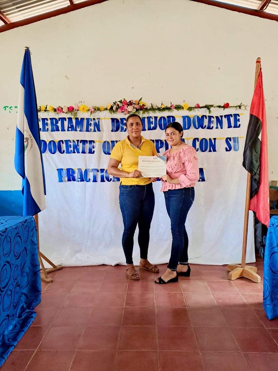 siempre_mil's tweet photo. En el Municipio de Santa Maria, Nueva Segovia se realizó el
Certamen "Docente que Inspira con su Práctica Pedagógica"
Modalidad de Secundaria.
#UnidosEnVictorias
@CaleroMariela @zutano_cs @huella_sandinis @Atego16 https://t.co/Vb6gorAUce