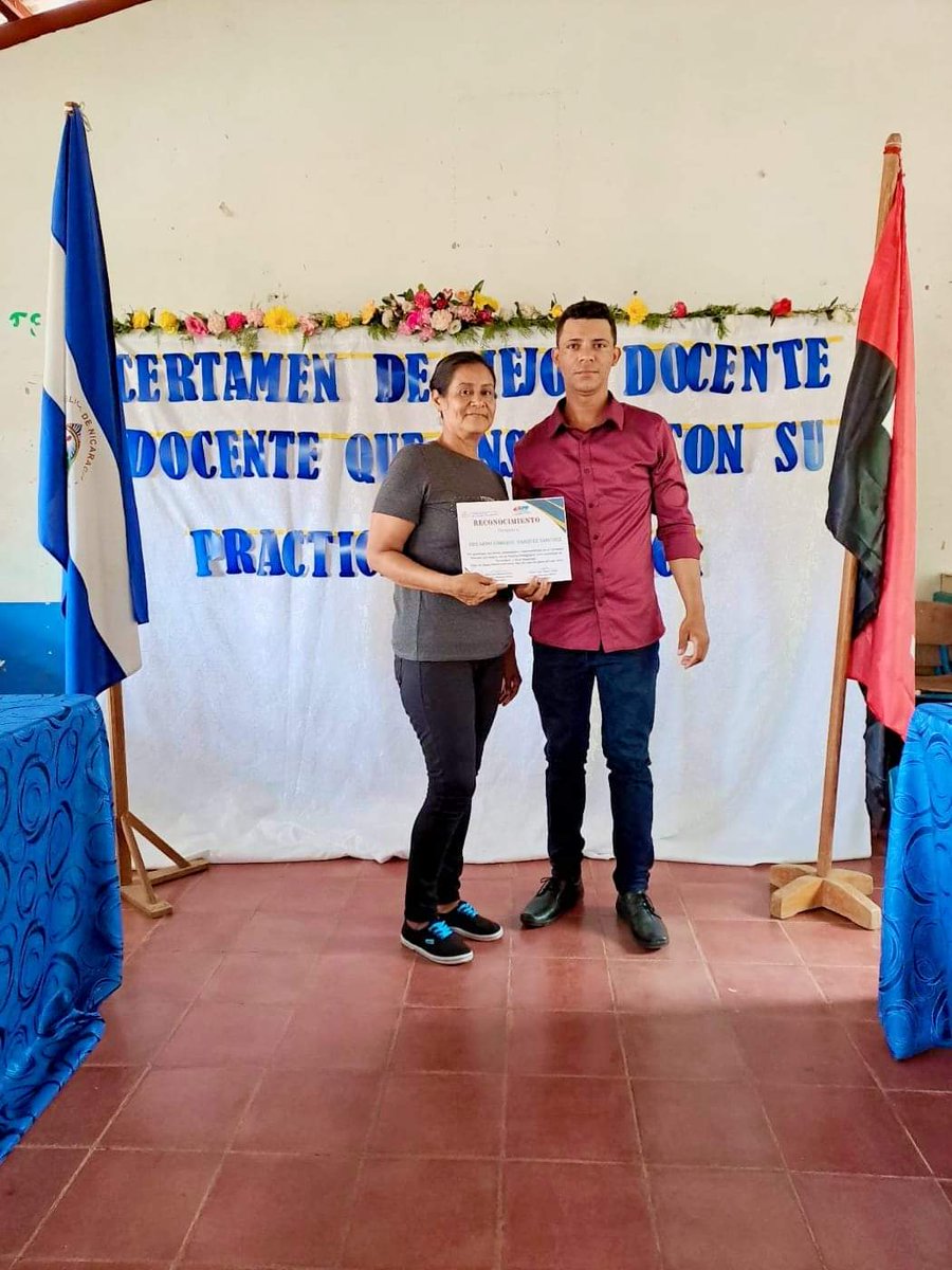 siempre_mil's tweet photo. En el Municipio de Santa Maria, Nueva Segovia se realizó el
Certamen "Docente que Inspira con su Práctica Pedagógica"
Modalidad de Secundaria.
#UnidosEnVictorias
@CaleroMariela @zutano_cs @huella_sandinis @Atego16 https://t.co/Vb6gorAUce