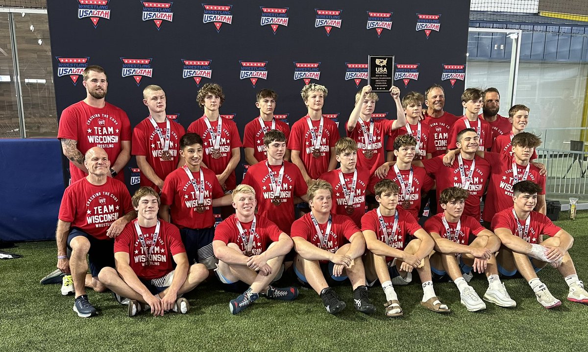 WIWrestlingFed's tweet photo. 16U GR: Wisconsin takes down Idaho 45-31 in the medal match to secure 9th overall at National Duals! Great job guys! https://t.co/F8VngqE7tG