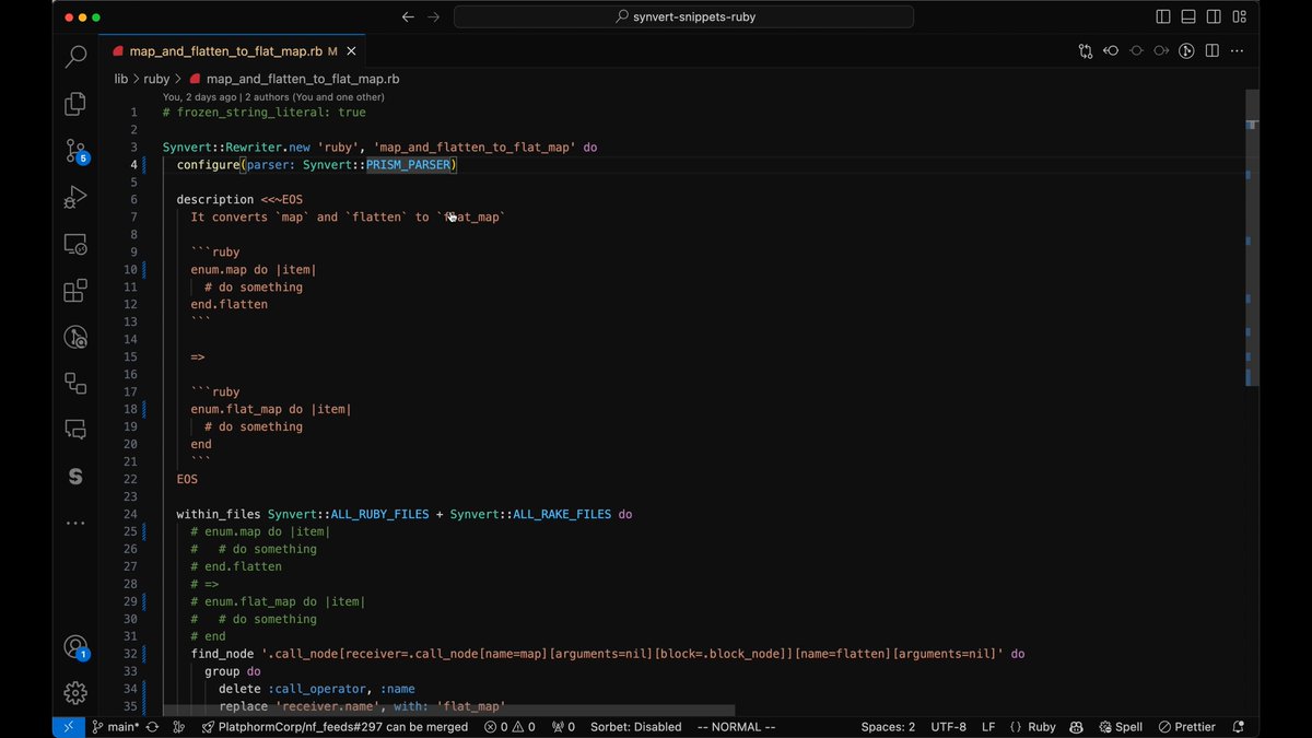 Synvert now supports the Prism parser, by <a href="/synvert_net/">Synvert</a> open.substack.com/pub/synvert/p/…
