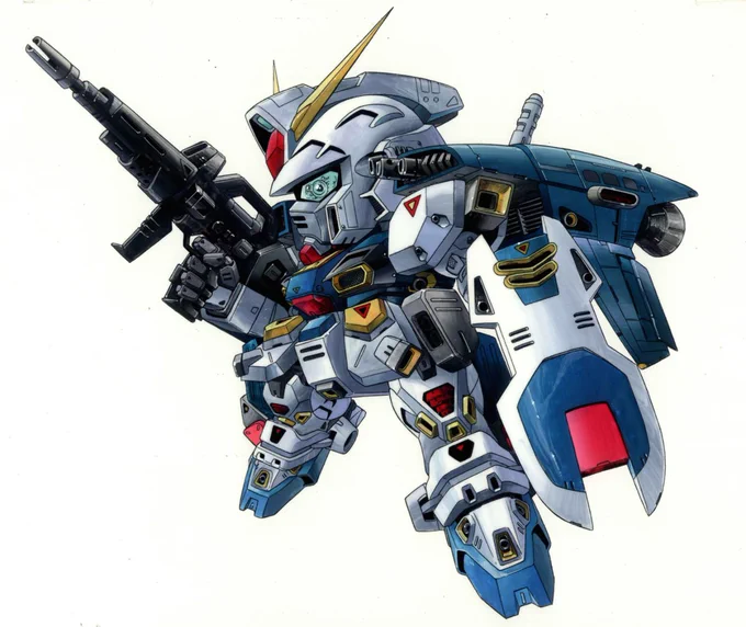 ついでだからF90の方も上げとこう。確かこっちのほうが先だったかな?こういうノリのSDガンダムカードとかやってみません?バンダイさん。 