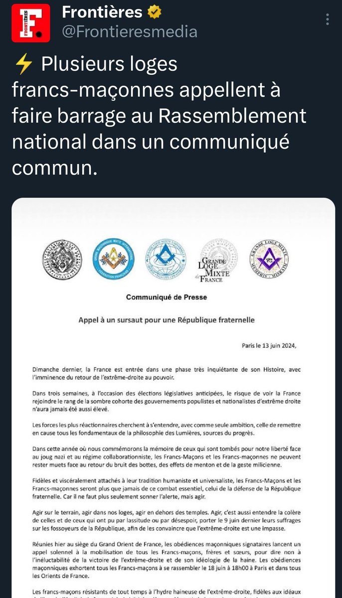 max956722's tweet photo. @Ilangabet La nausée 🤢🤮🤢🤮
Le Front Génocidaire c'est l'alliance de tous les radicaux qui porte dans leurs cœurs la haine de la France historique : Prédicateurs salafistes, juges rouges marxistes, Franc-maçons..👇 #frontPopulaireAntisémite #LfiAntisémite #LFISLAMISTE #FrontGenocidaire https://t.co/VpZJOrez4W