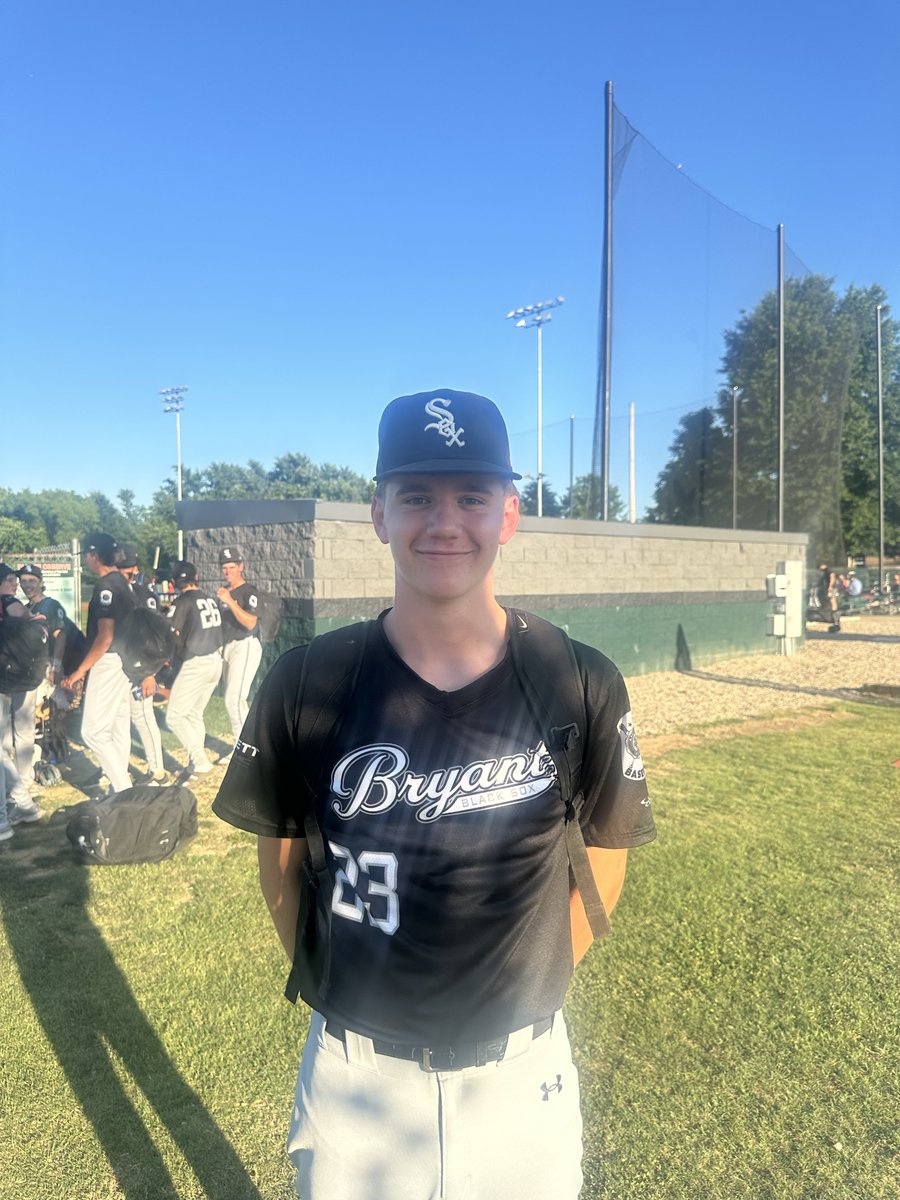 FiveToolAR's tweet photo. F: Bryant Black Sox 16U 10, Tulsa Prospects Black 5
PoG: @ColtMar10 1-1, 2B, 2 RBI, 2R, HBP, BB
Hitter: @Prato_Russ 3-3, 2B, R https://t.co/KKgNukZTka