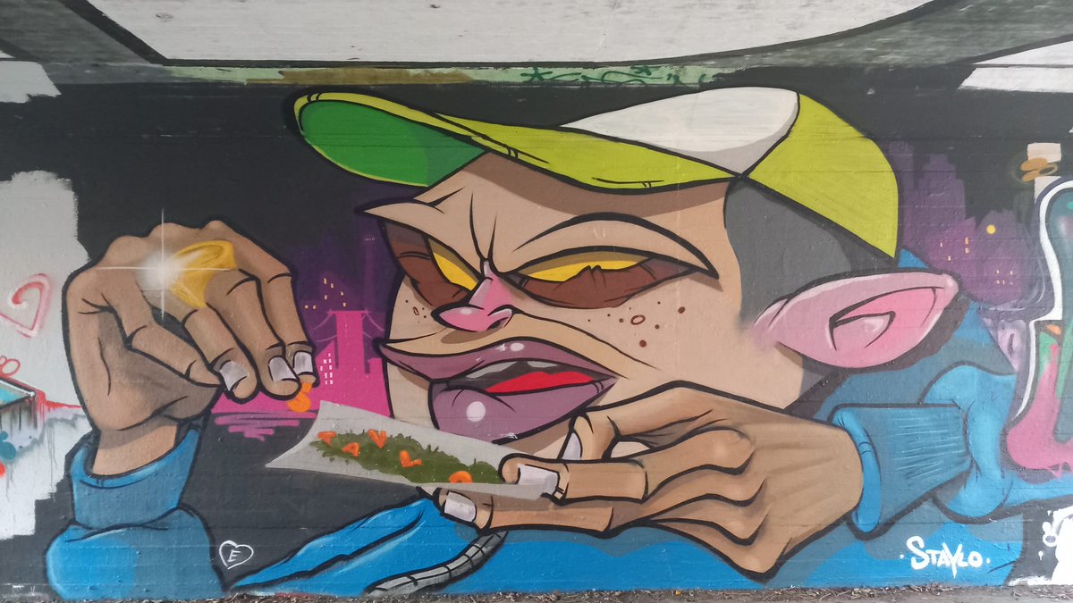 BigBongoDong's tweet photo. Went to thrifts in Den Bosch (yall saw the result)... Also went by the local #graffiti #halloffame #devliert #debunker #halloffamedenbosch #burners #writingmynameingraffitionthewall https://t.co/2NPdkG81tY