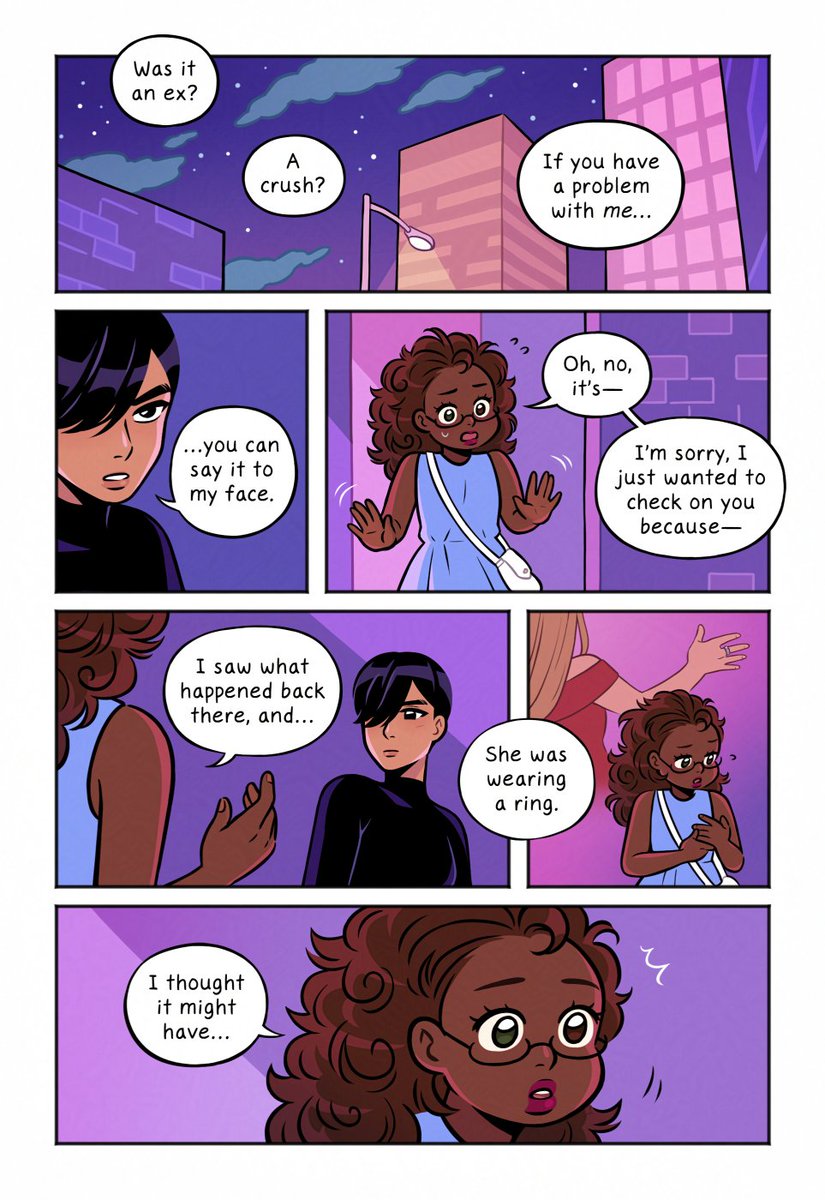 happy pride! here's one of my favorite scenes from If You'll Have Me, my sapphic graphic novel 🌈💕✨ (1/6)