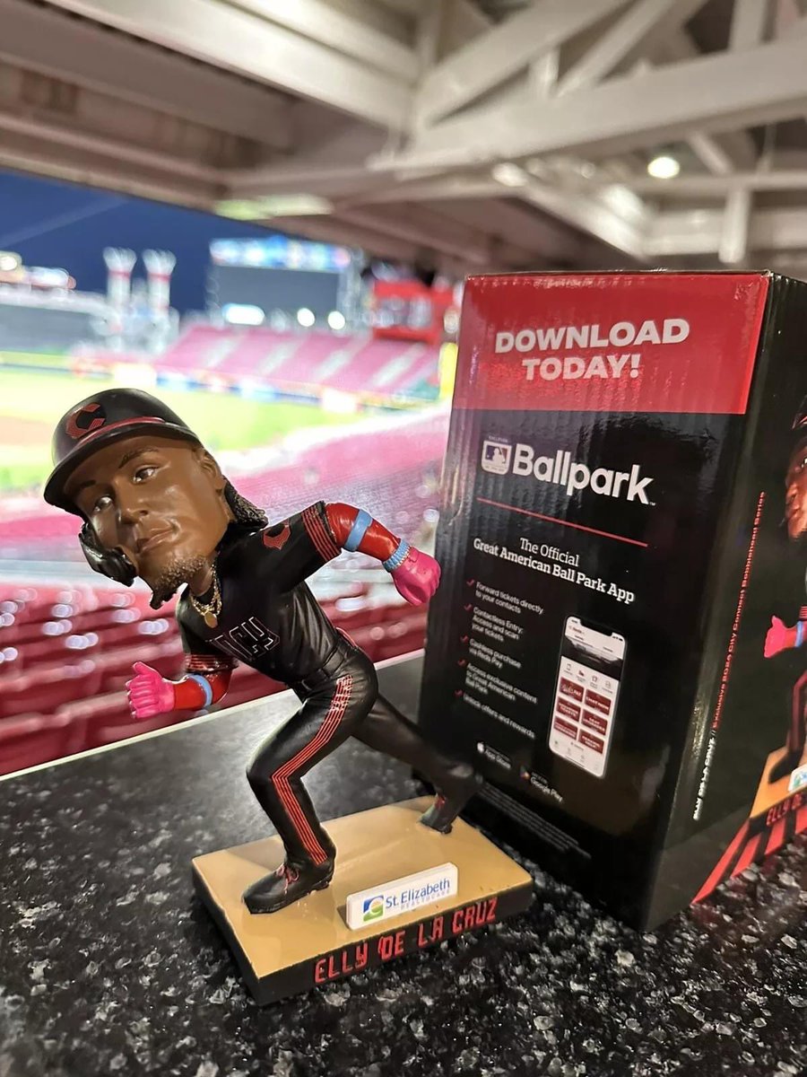 SGAexchange's tweet photo. June 12, 2024 Cincinnati Reds – Elly De La Cruz City Connect Bobblehead https://t.co/K6qPxG493w
