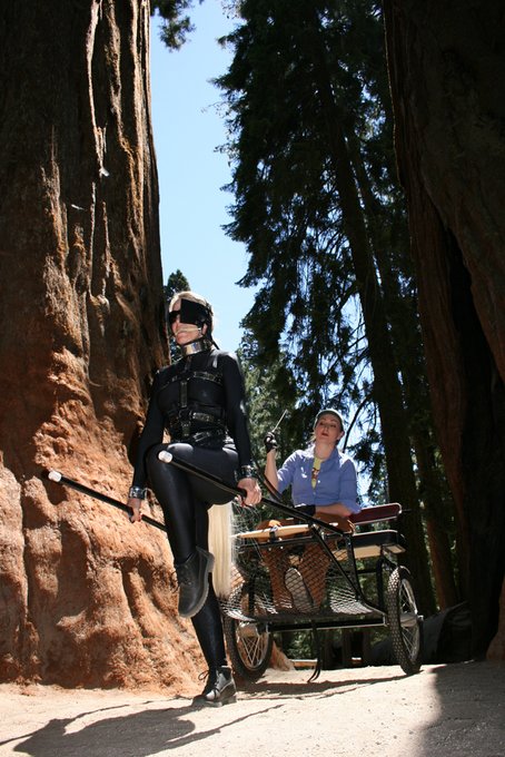 Pony Play in Sequoia National Park  with Rebecca Wilcox and Beauty (aka: subMissAnn when not a Pony)