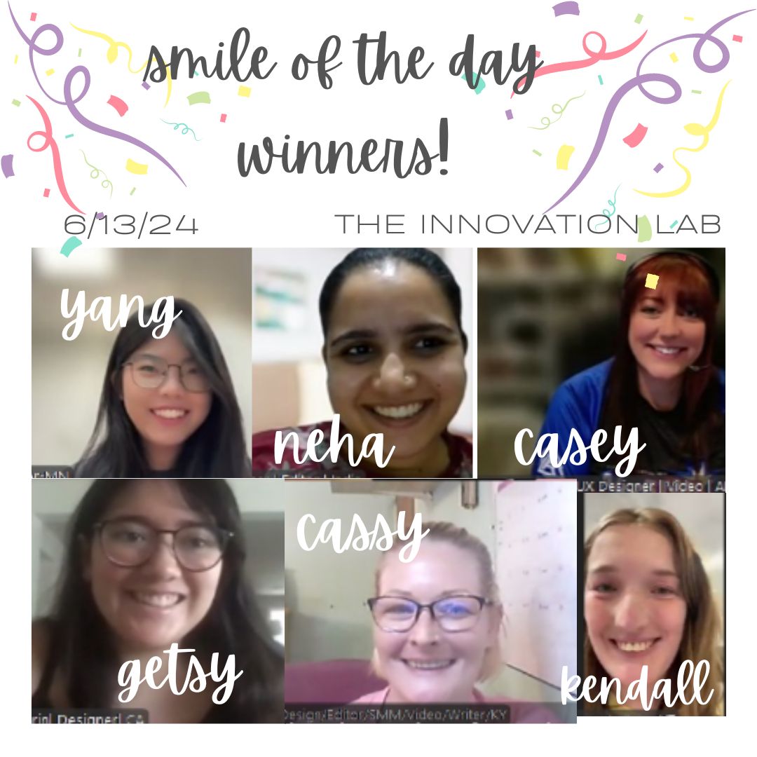 rsquaremediany's tweet photo. Today's champions have been crowned! 🏆✨ A huge congratulations to the smile of the day contest winners from today's meeting at the innovation lab. Your exceptional achievements and contributions are truly inspiring! #MirrorMirrorOnTheWall #MakeThingsPossible #TheInnovationLab https://t.co/iGCXzm8Gsd
