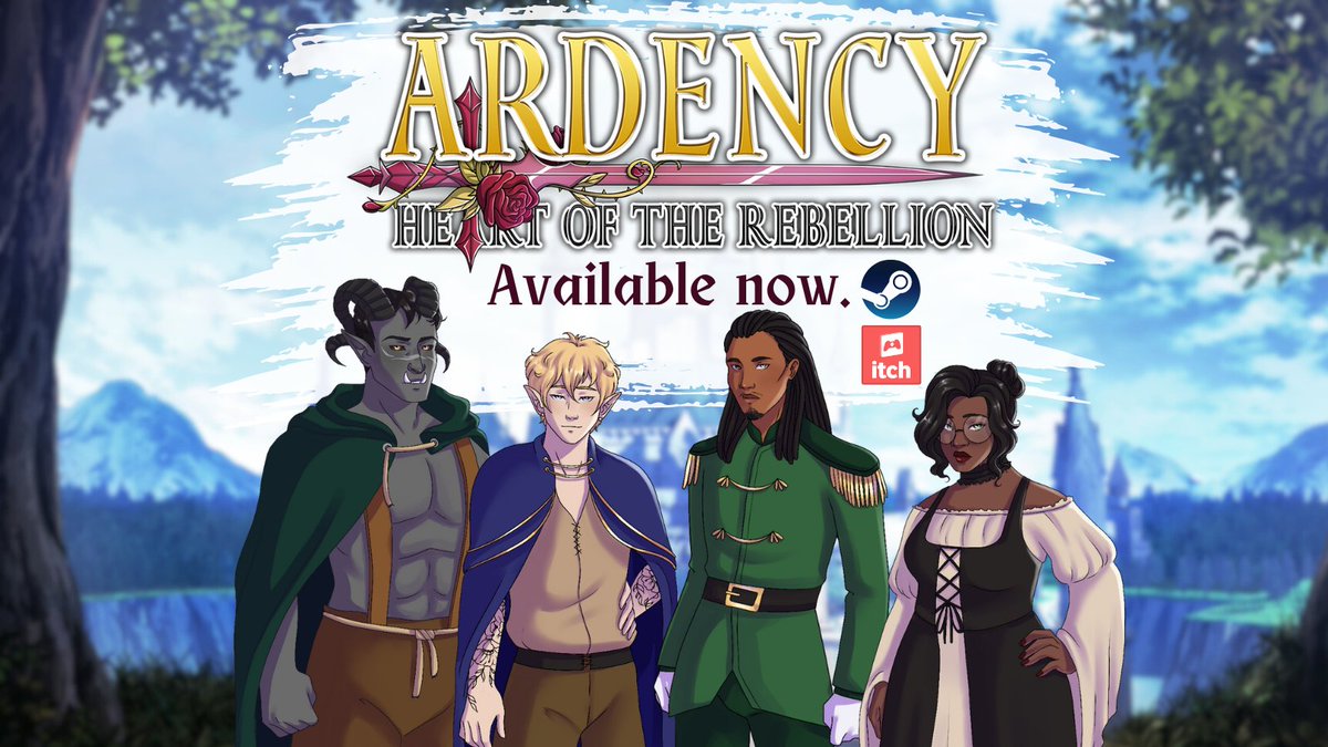 lacydigital's tweet photo. It's time for the rebellion. Ardency: Heart of the Rebellion is out NOW. 

#OtomeJam

Links below👇 https://t.co/qwH5wIfoAb