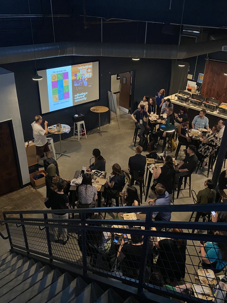 Naomi Gilbert, PhD (@negilbert2) on Twitter photo Starting #ASMicrobe off strong with the <a href="/BSingletons/">@binningsingletons.com on bluesky</a> taco social! 🌮 🍻 Starting #ASMicrobe off strong with the <a href="/BSingletons/">@binningsingletons.com on bluesky</a> taco social! 🌮 🍻