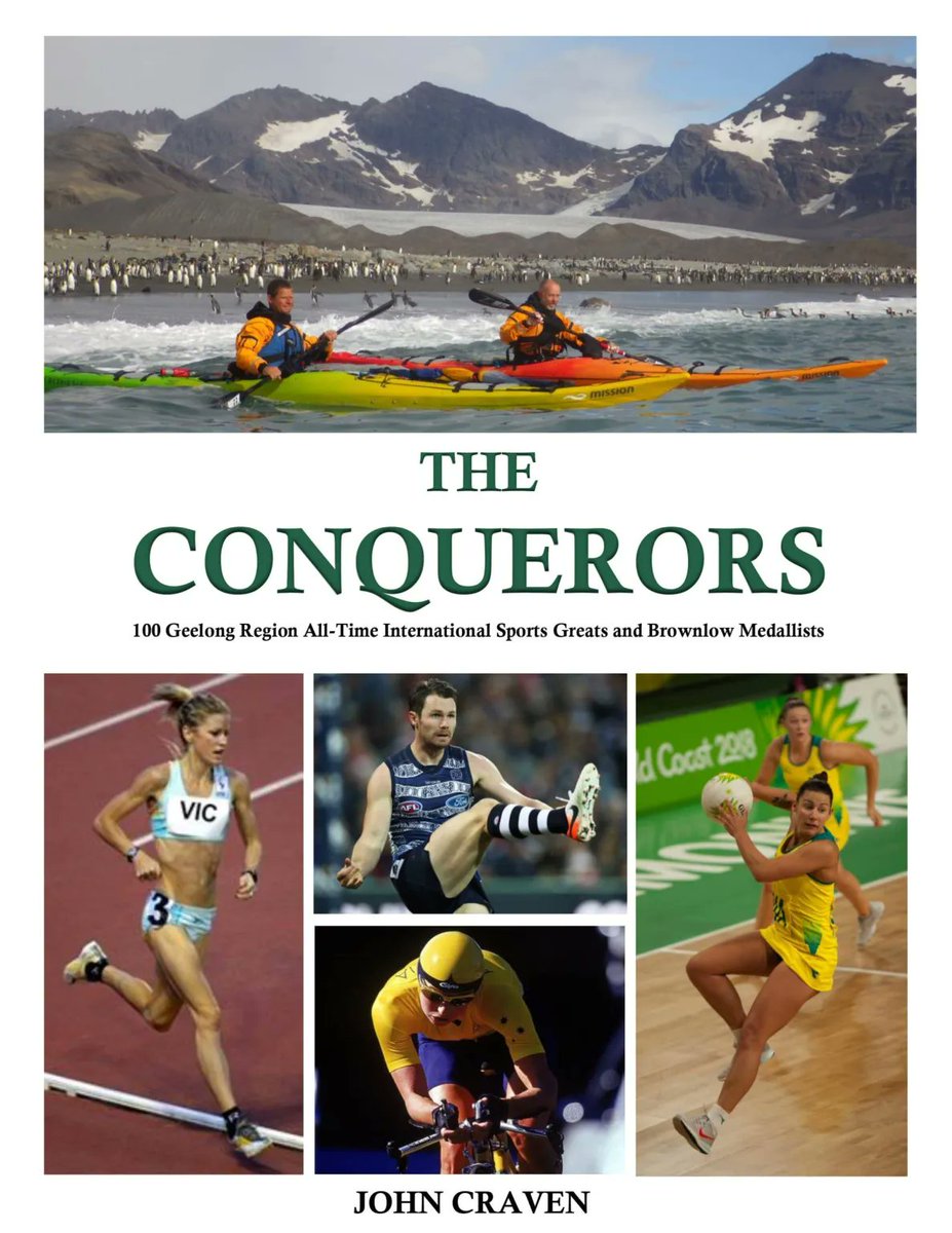 thefootyalmanac's tweet photo. Roger Lowrey reviews John Craven's epic work, 'The Conquerors', a history of Geelong's greatest sporting identities from the past 150 years. https://t.co/dMuGTXD3p7 @thefootyalmanac #RogerLowrey #JohnCraven #TheConquerors https://t.co/flH9o8WXQN