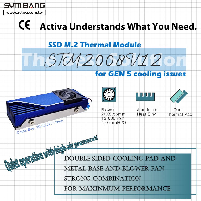 ActivaInc's tweet photo. For more information visit our website : https://t.co/Pt213ibpvh
#ssdm2 #thermalmodule #cooler #bestsolution https://t.co/VAgHHLdpll
