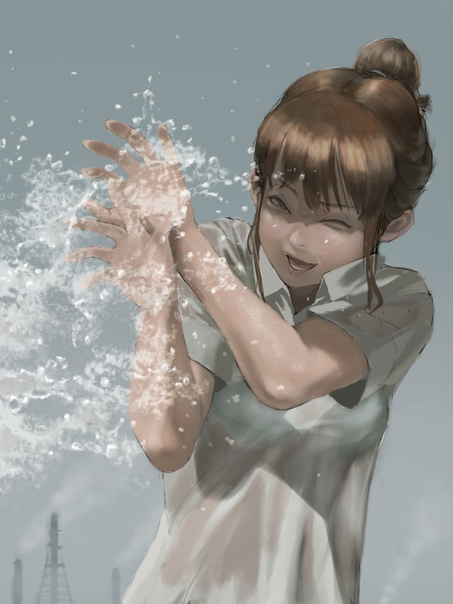 「#暑いのでひやっとする絵を貼る皆さん熱中症には気を付けて 」|comのイラスト