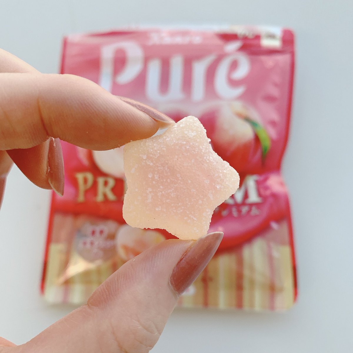 kanro_pure's tweet photo. ピュレグミのレアなグミ粒である #星ピュレ 
入っている確率をよく聞かれるのですが、企業秘密なんです...🙏💦
とってもレアとだけお伝えさせていただきます！
出会えたらラッキーです🌟

#星ピュレでいいことありますように 
(⸝⸝◜ᵕ◝⸝⸝)🪄︎︎◝✩ https://t.co/nT6HsQJ3Ux