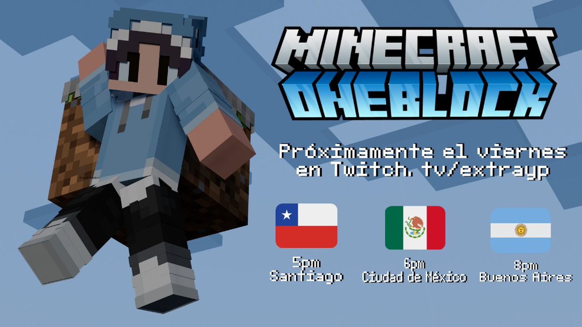 ExtraYP1's tweet photo. Nos vemos mañana ✌️😀

https://t.co/i0T9mK3OPc

#minecraft #twitch https://t.co/GGs05M2Lum