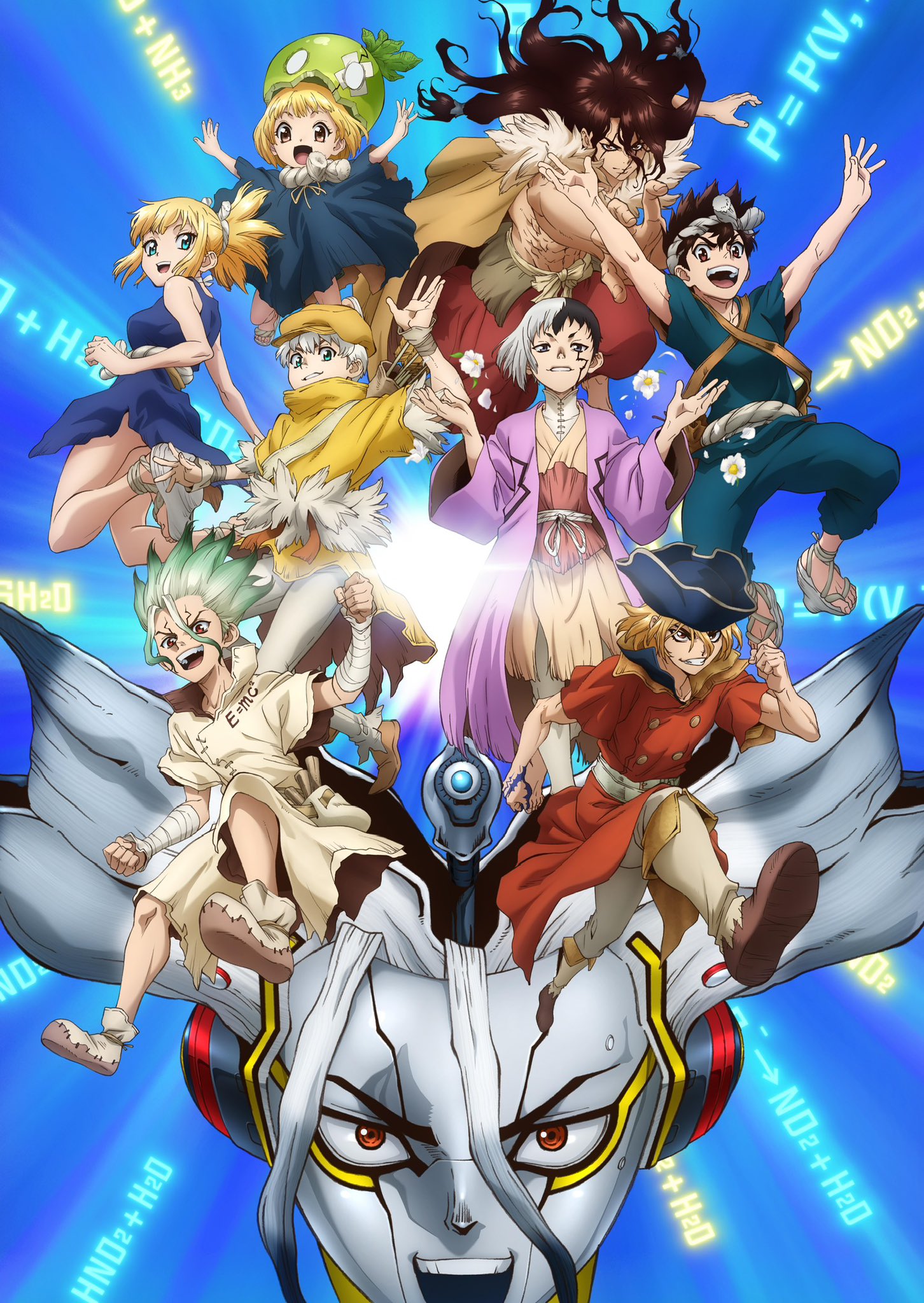 アニメ『Dr.STONE』公式 ファイナルシーズン分割3クール｜第2クールは7 