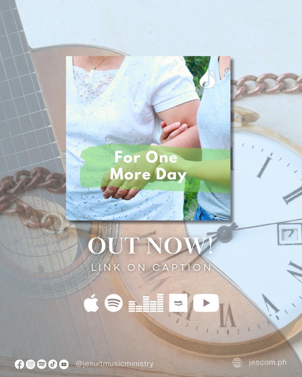 hangadmusic's tweet photo. FOR ONE MORE DAY, a song for our mothers and fathers, is finally out! 🩷💚🩵

🎧 Head over to your favorite DSP now: https://t.co/tQetAeHs4A

This track is the fourth release from our newest album, BAWAT PINTIG.

#hangad #hangad2024 #JMM #BawatPintig #ForOneMoreDay https://t.co/YcY8Mv9mb5