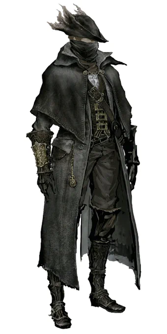Concept art | Bloodborne - Hunter Attire 